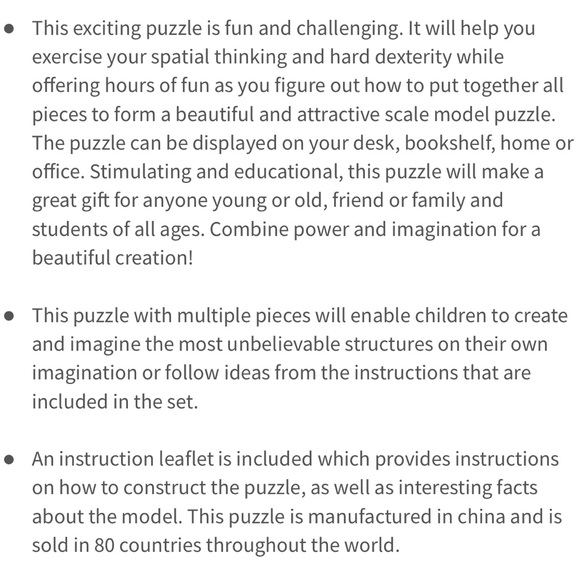 3D EMPIRE STATE PUZZLE - Picture 9 of 9